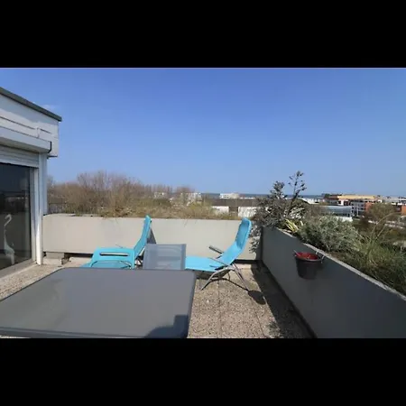 Studio D Exception Au Dernier Etage Terrasse Et Vue Mer Dunkirk Exterior photo